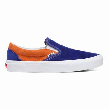 Férfi Vans P&C Classic Slip-on Cipő VA3587102 Királykék/Sárgabarack